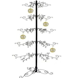 6 Ft Wrought Iron Christmas Tree Ornament Suncatcher Display Stand Metal Holder